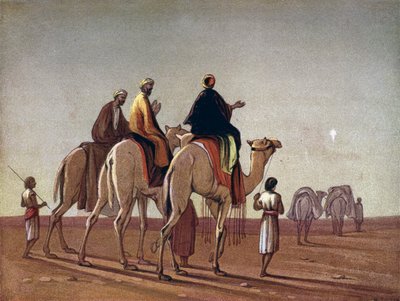 The Wise Men journeying by English School